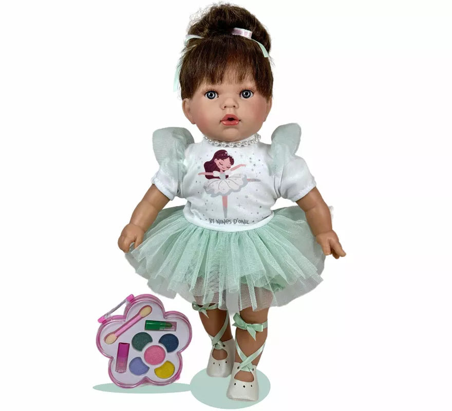 Translation missing: it.Muñeca Little Tita Bailarina verde menta con Maquillaje de 40 cm