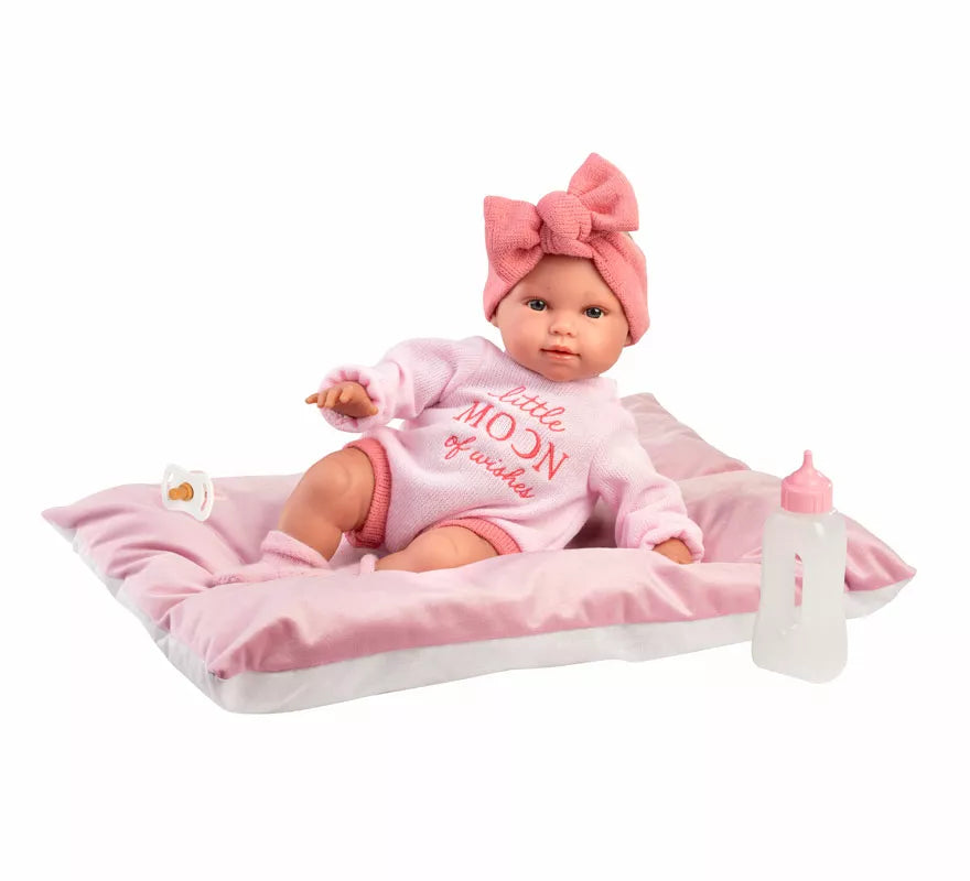 Translation missing: it.Muñeca Olivia Llorona de 38 cm con Cojín, Biberón y Chupete