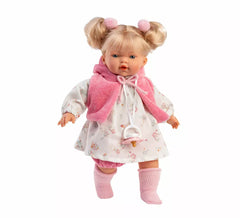 Bambola Roberta Llorona da 33 cm con vestito stampato e mantello
