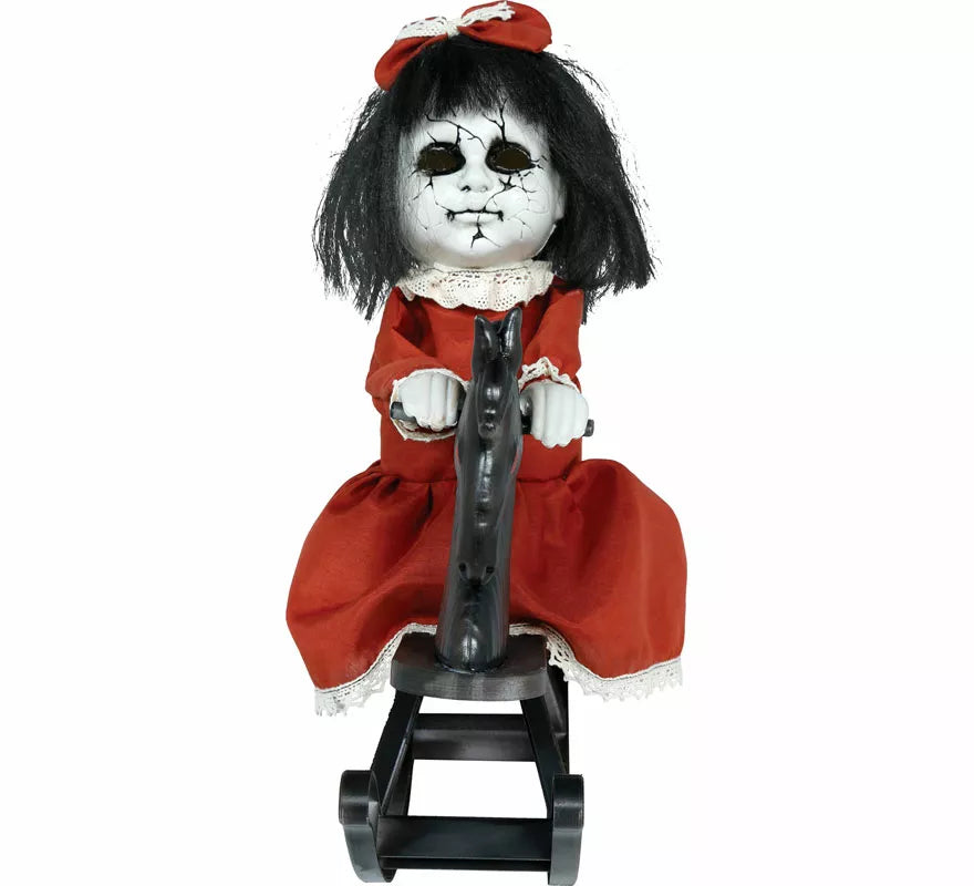 Muñeca Terror con Luz, Sonido y Movimiento de 40 cm