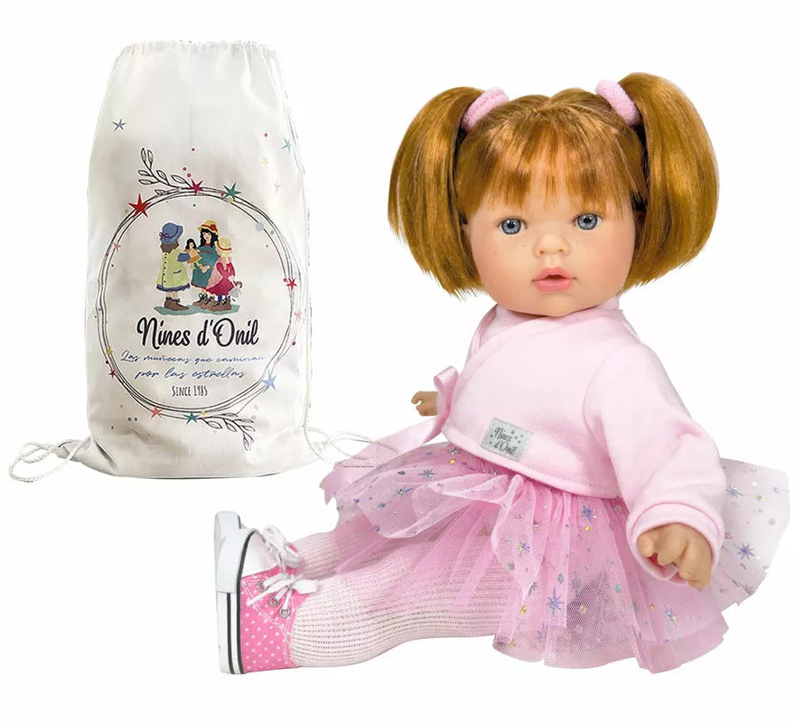 Translation missing: it.Muñeca Tita Star Pelirroja Bailarina rosa de 45 cm