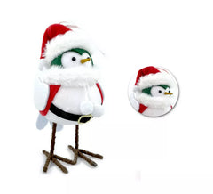 Bambola di uccello bianco di Natale da 18 cm