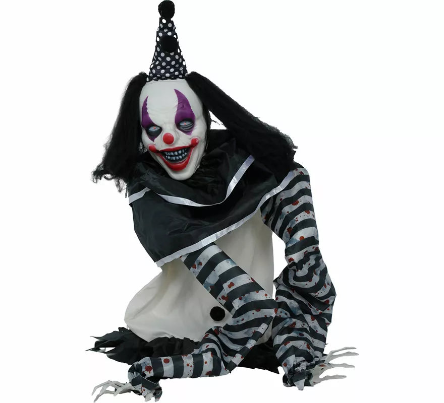 Muñeco Payaso Terror con Luz, Sonido y Movimiento de 105 cm