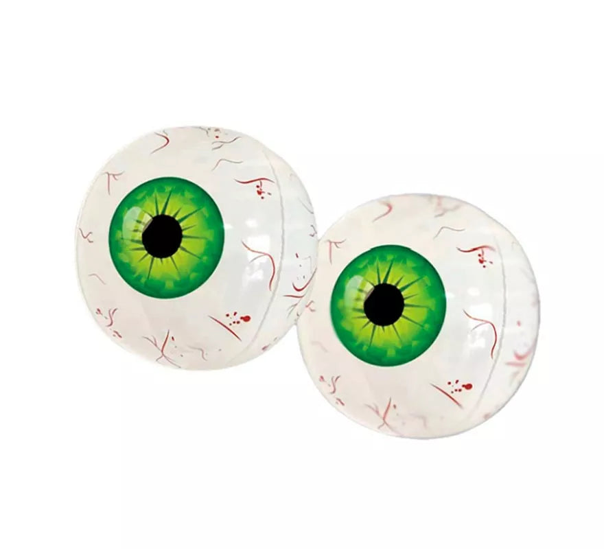Translation missing: it.Ojos Hinchables 2 piezas verdes de 55 cm