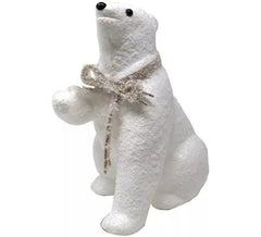 Orso bianco decorativo da 30 cm