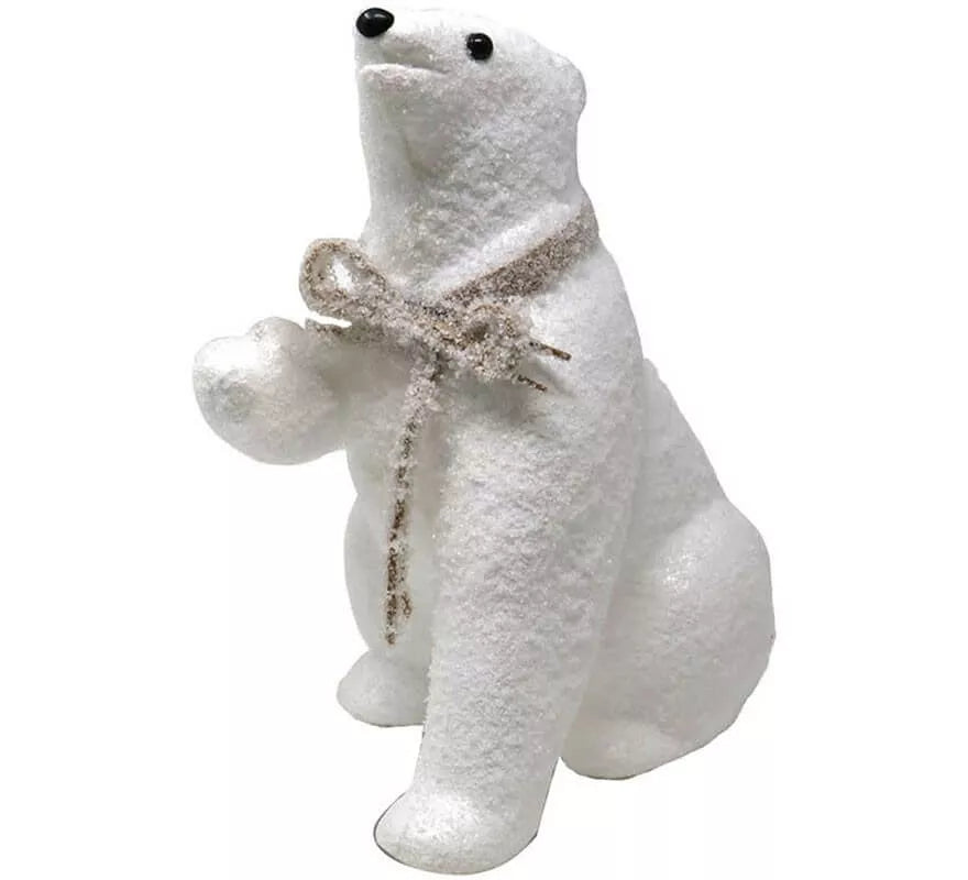 Translation missing: es.Oso Blanco decorativo de 30 cm