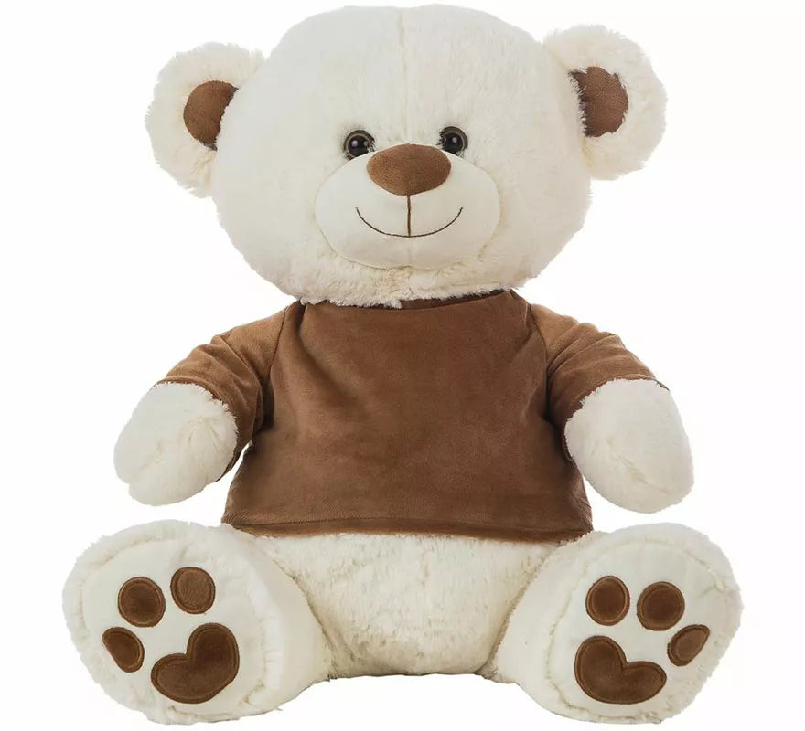 Translation missing: it.Oso de Peluche con Camiseta de Terciopelo marrón en varios tamaños