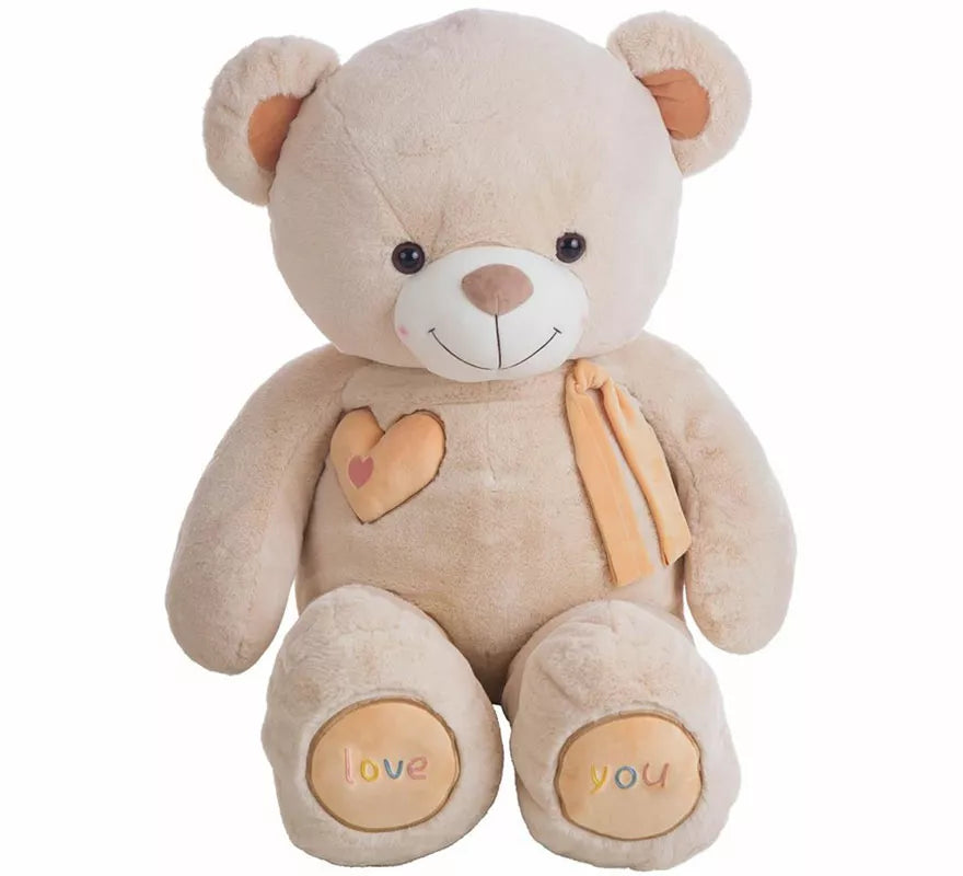 Translation missing: it.Oso de Peluche de San Valentín beige en varios tamaños