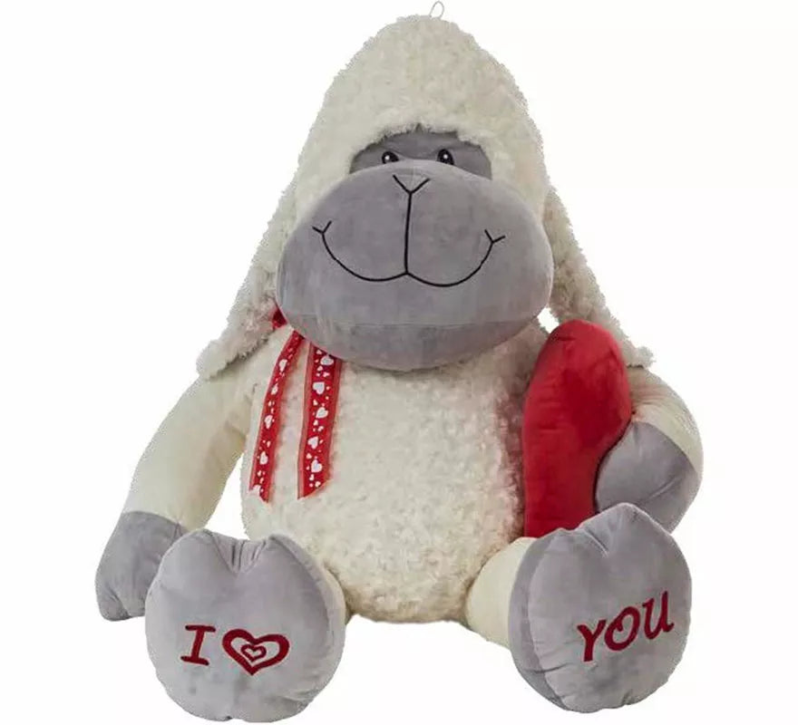 Translation missing: it.Oveja Amorosa de Peluche con corazón de 38 cm