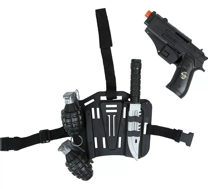 Translation missing: it.Pack 5 Accesorios Armas Policía de Plástico de Juguete