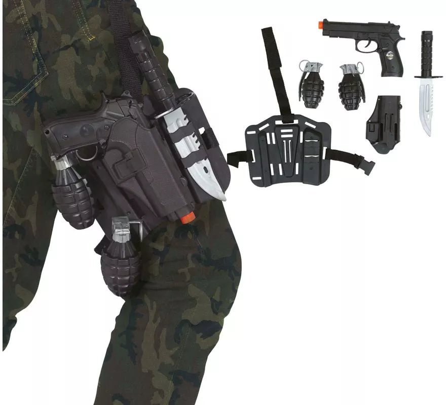 Translation missing: it.Pack 5 Accesorios Armas Policía de Plástico de Juguete