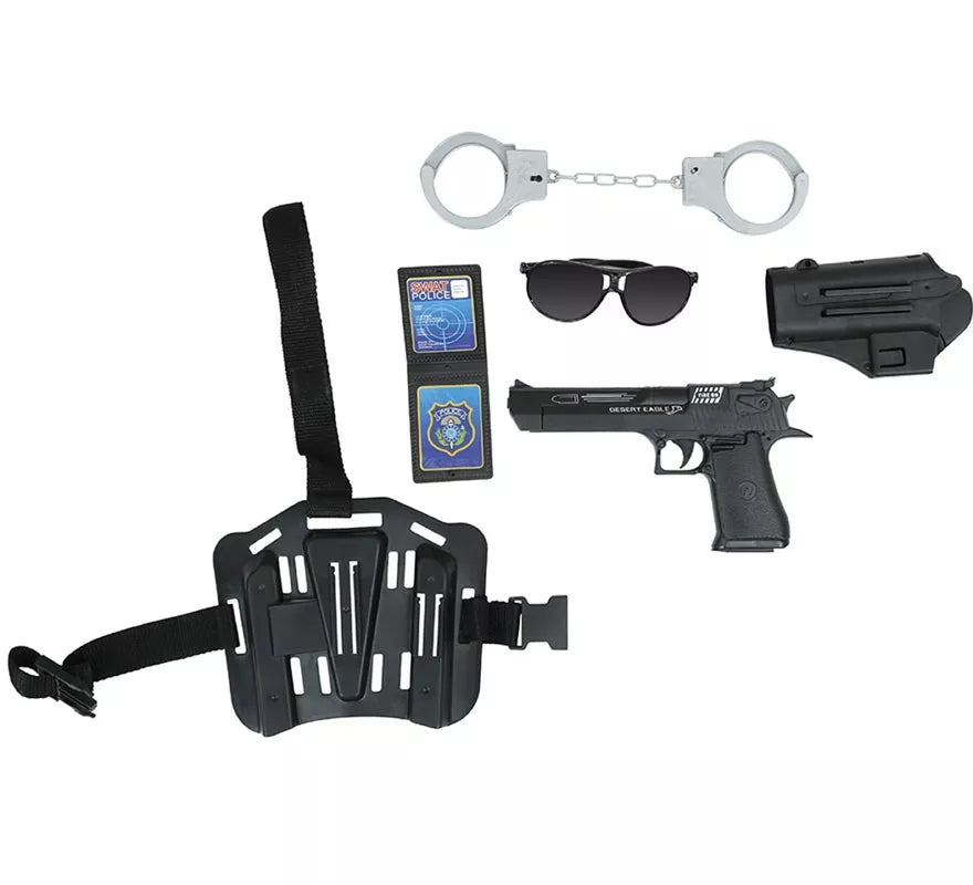 Translation missing: it.Pack 6 Accesorios Armas Policía de Plástico de Juguete