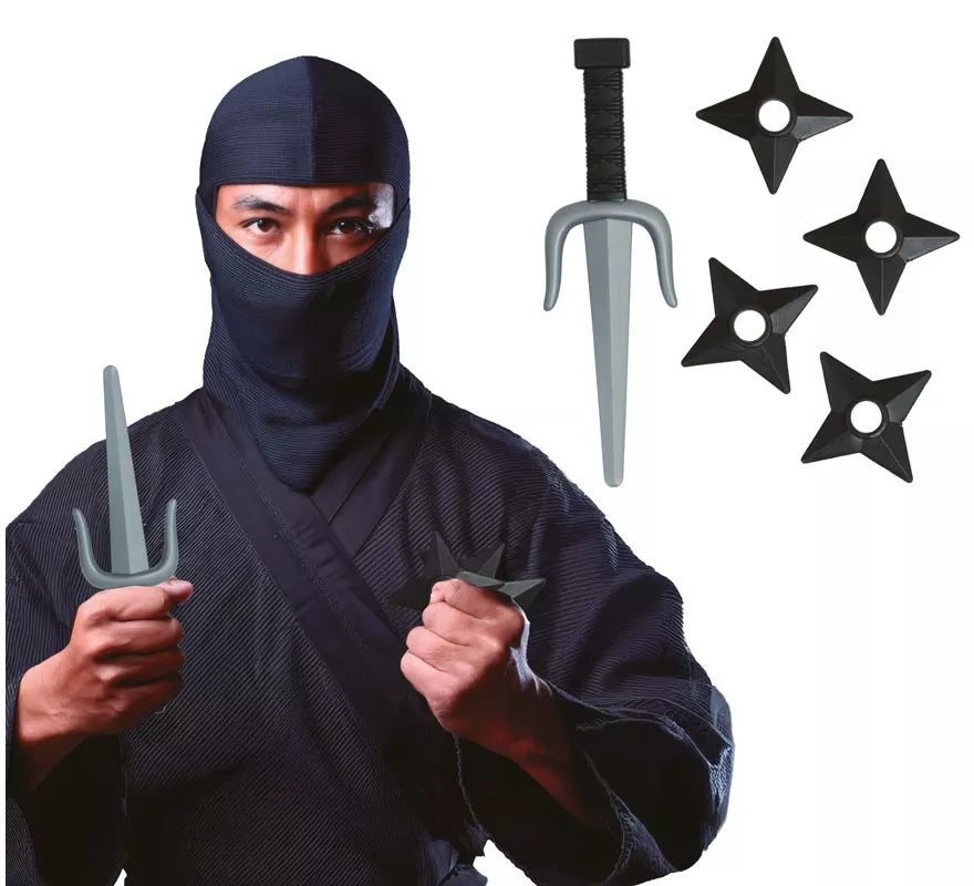 Translation missing: it.Pack Daga y Estrellas Ninja de Plástico de Juguete
