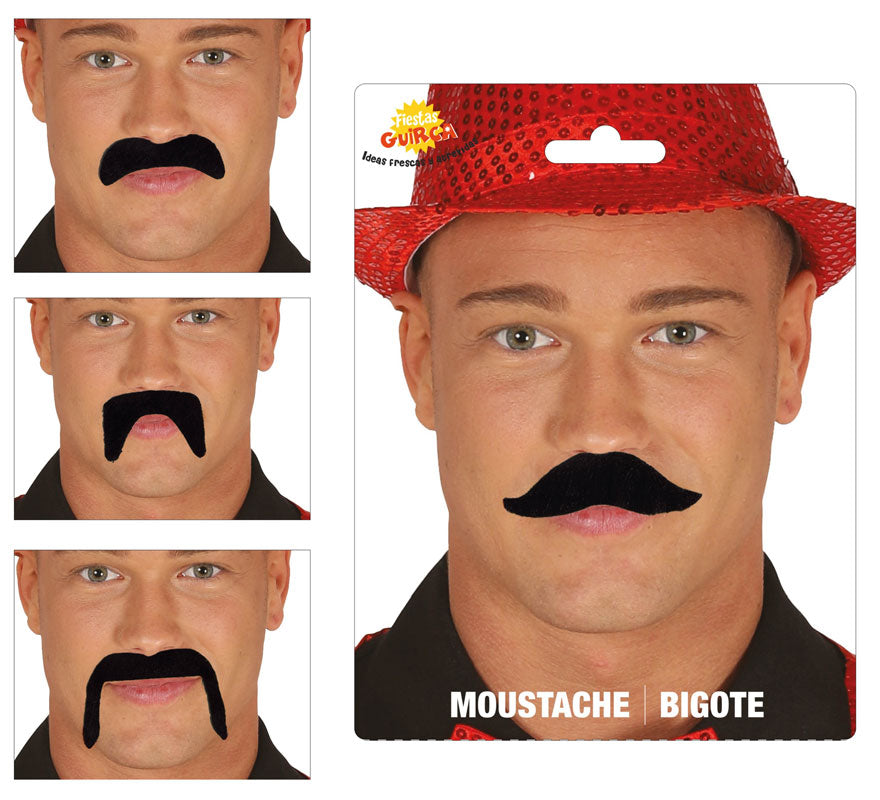 Translation missing: it.Pack de 10 Bigotes Negros