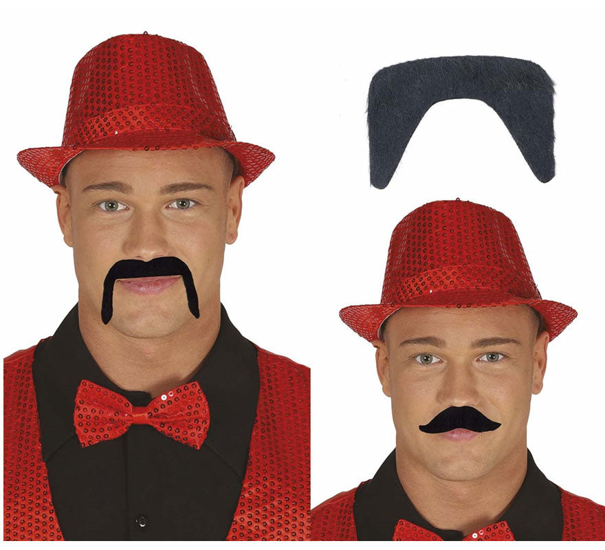 Pack de 10 Bigotes Negros