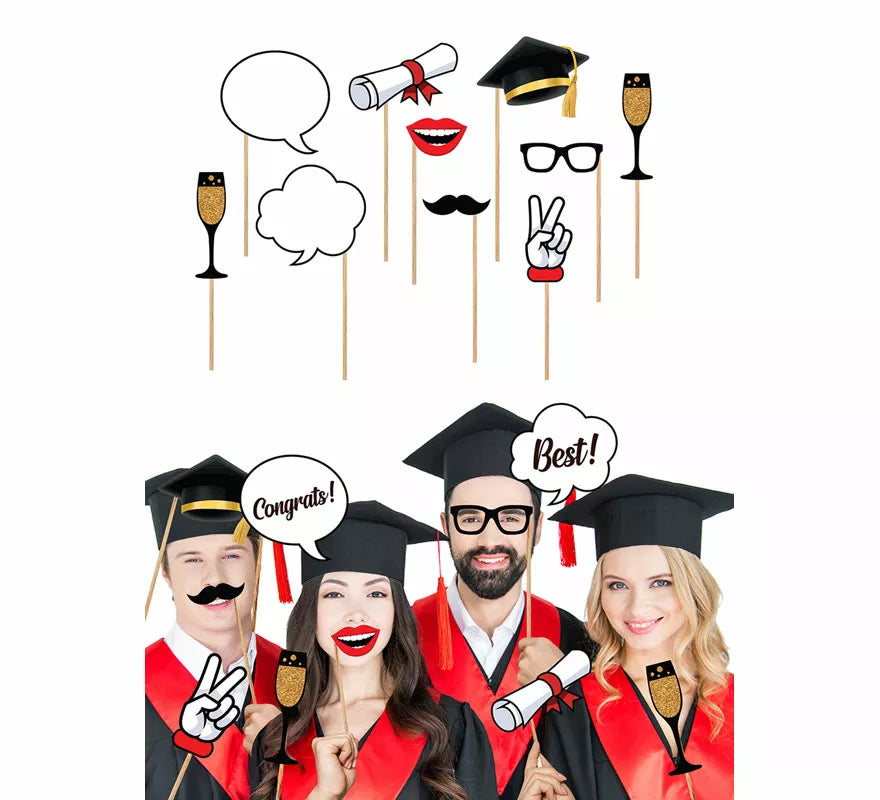 Translation missing: es.Pack de 10 Figuras para Photocall de Graduados