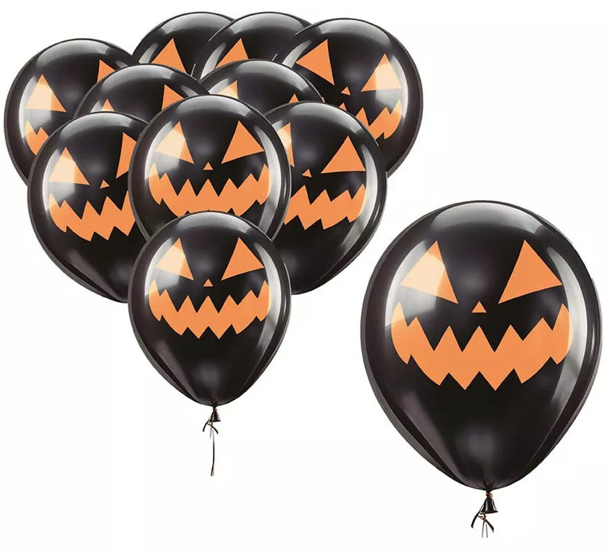 Translation missing: it.Pack de 10 Globos Calabaza de 30 cm