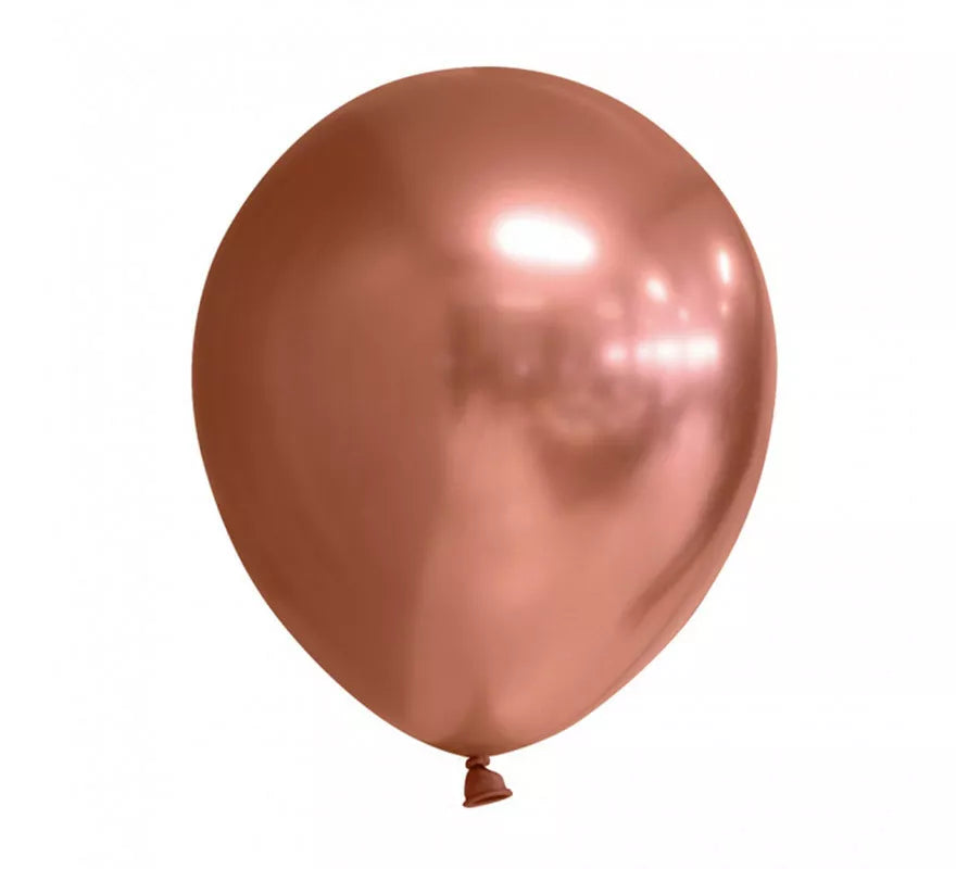 Translation missing: it.Pack de 10 Globos Cromados Redondo Color Cobre de 30 cm