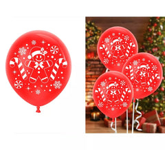 Confezione da 10 palloncini in lattice con omino di pan di zenzero