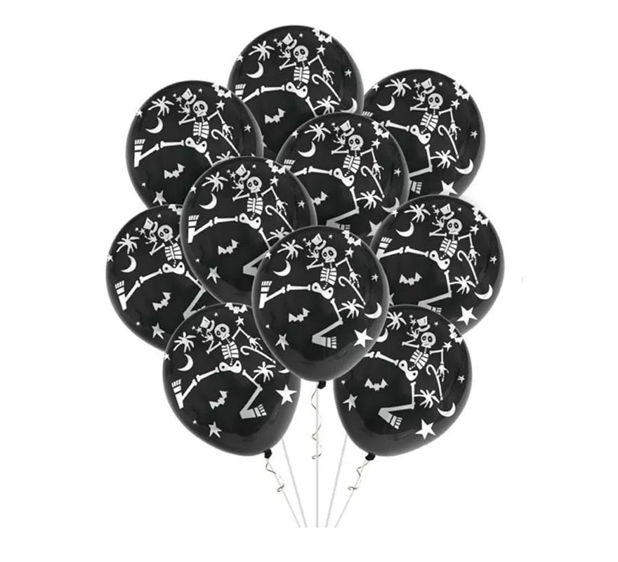 Translation missing: it.Pack de 10 Globos Esqueleto de 30 cm