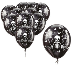 Confezione da 10 Palloncini Scheletro da 30 cm