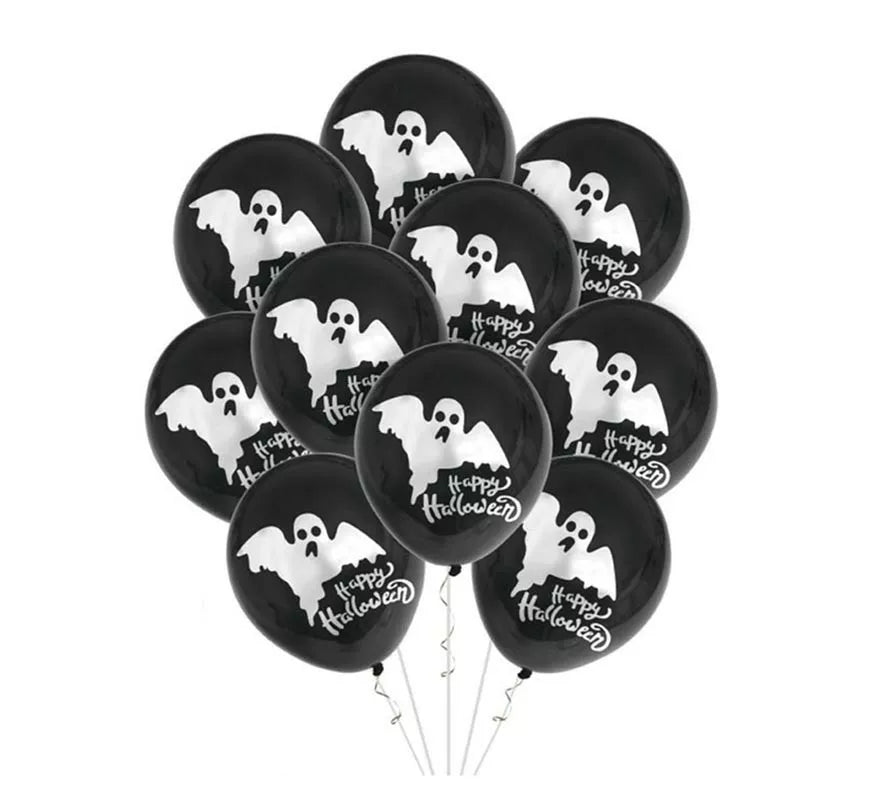 Translation missing: it.Pack de 10 Globos Fantasma de 30 cm