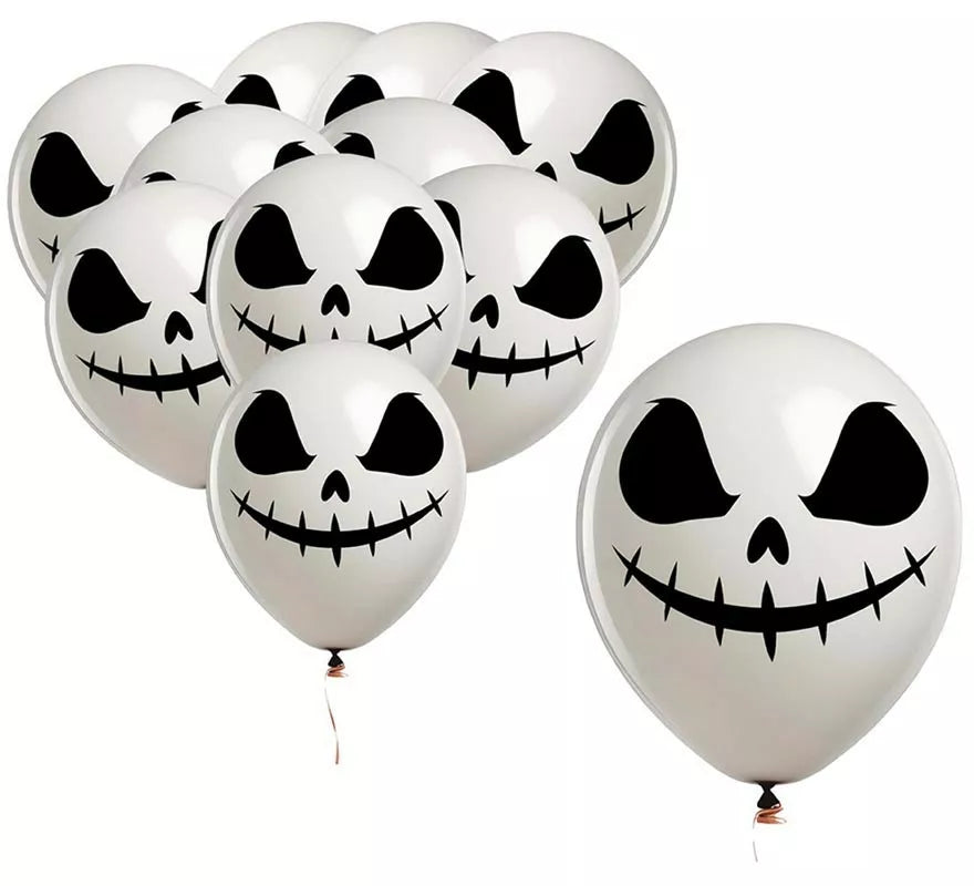 Translation missing: es.Pack de 10 Globos Fantasma de 30 cm