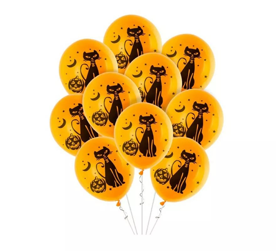 Translation missing: es.Pack de 10 Globos Gato de 30 cm