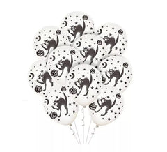 Confezione da 10 Palloncini Gatti Neri da 30 cm