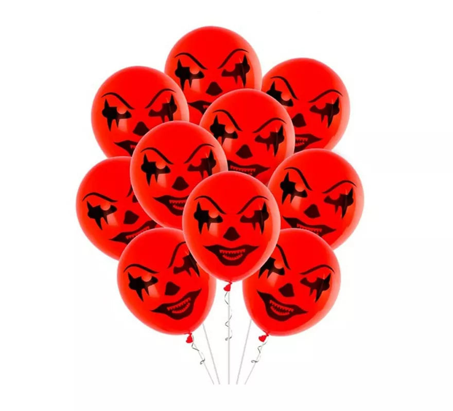 Translation missing: it.Pack de 10 Globos Payaso rojo de 30 cm
