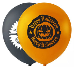 Confezione da 10 palloncini Happy Halloween assortiti da 25 cm