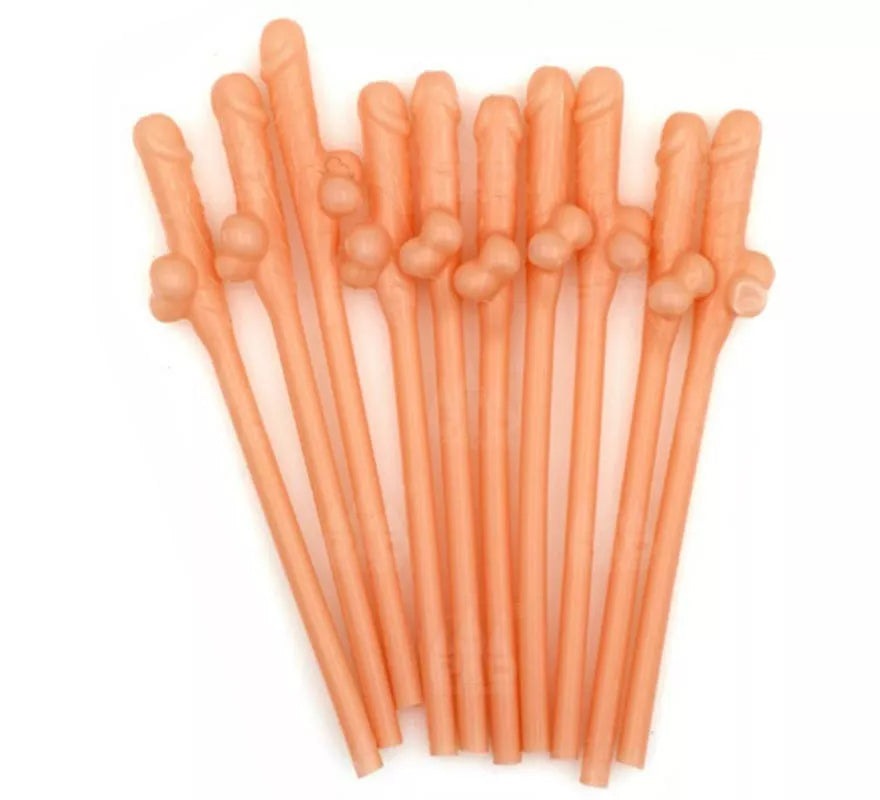 Translation missing: es.Pack de 10 Pajitas en forma de Pene