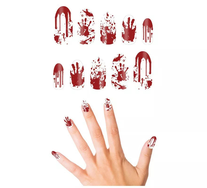 Translation missing: it.Pack de 10 Uñas Sangrientas con pegamento