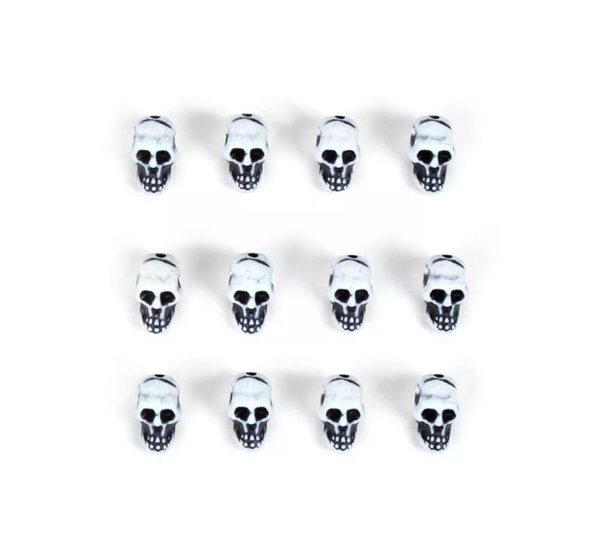 Translation missing: es.Pack de 12 Calaveras blancas decorativas
