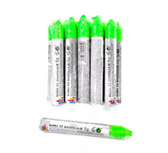 Confezione da 12 cere verde fluorescente