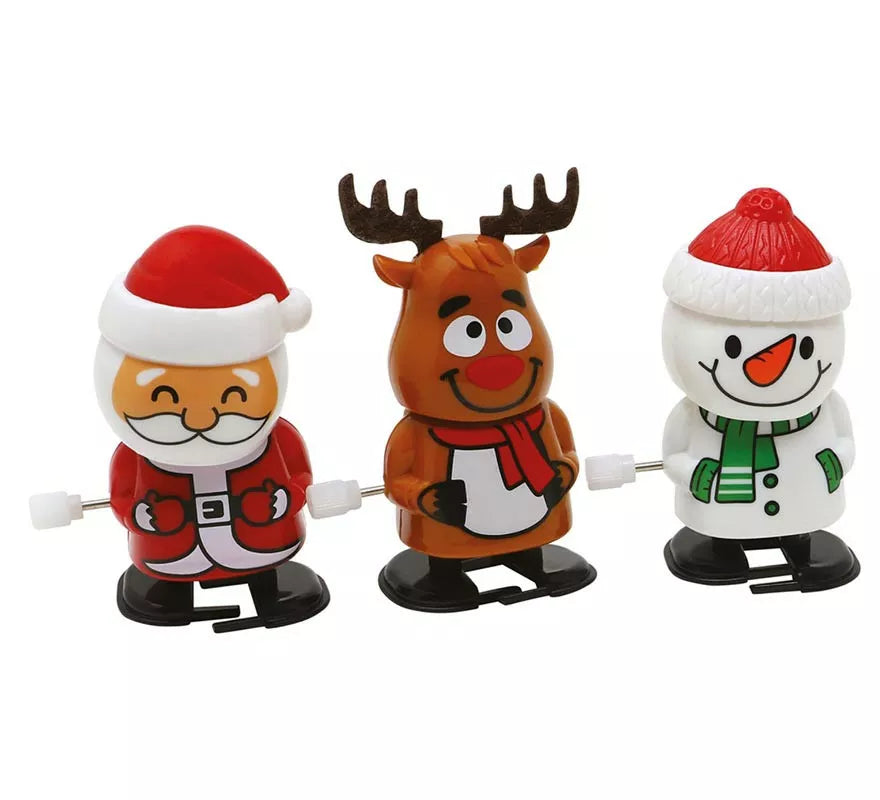 Translation missing: es.Pack de 12 Muñecos Navidad andantes en modelos surtidos de 6,5 cm