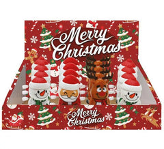 Confezione da 12 bambole natalizie che camminano in modelli assortiti da 6,5 cm