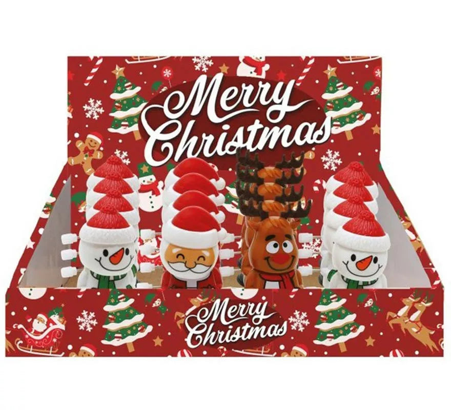 Translation missing: it.Pack de 12 Muñecos Navidad andantes en modelos surtidos de 6,5 cm