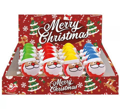 Confezione da 12 Babbo Natale saltatori da 6,5 cm