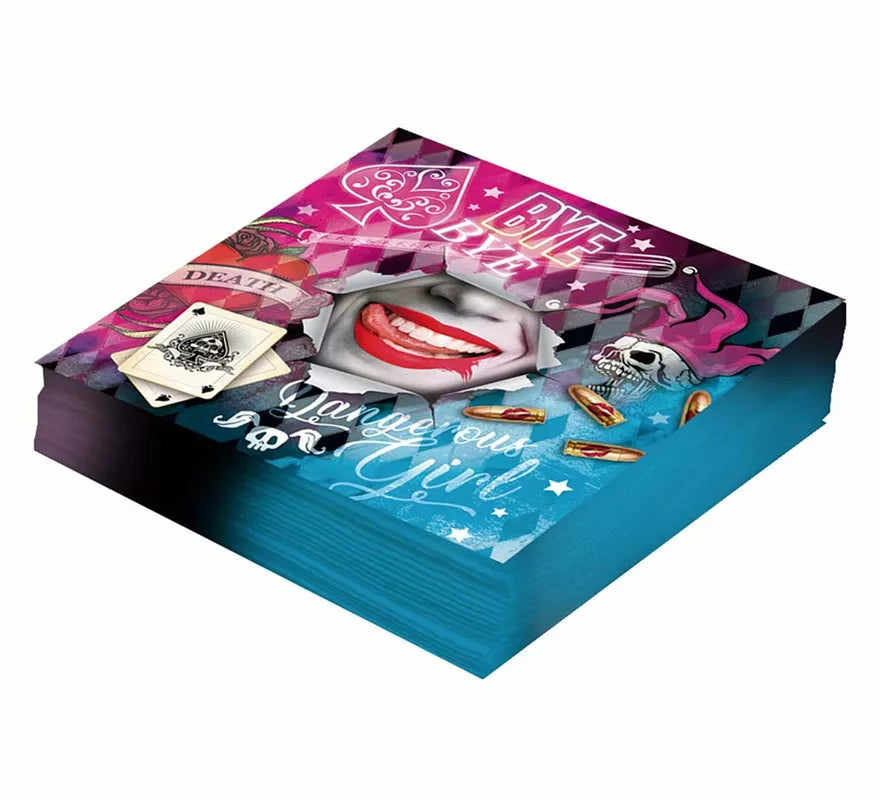 Translation missing: it.Pack de 12 Servilletas Arlequina Peligrosa de 33X33 cm