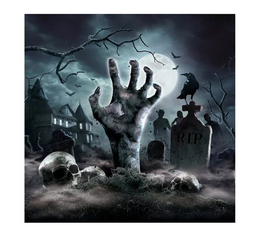 Pack de 12 Servilletas Cementerio de 33X33 cm