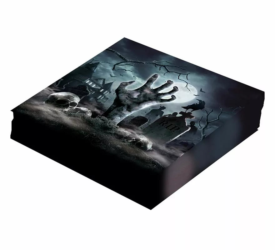 Translation missing: it.Pack de 12 Servilletas Cementerio de 33X33 cm