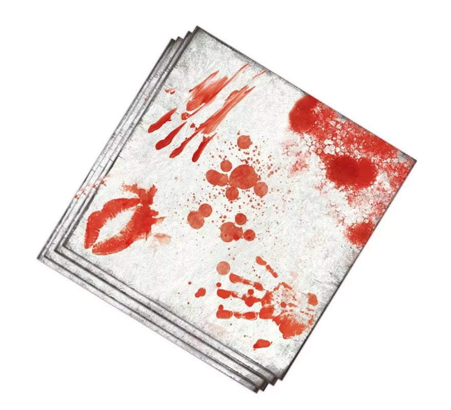 Translation missing: it.Pack de 12 Servilletas con Sangre 33x33 cm