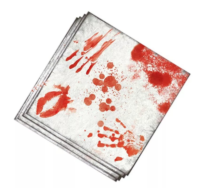 Translation missing: it.Pack de 12 Servilletas con Sangre 33x33 cm