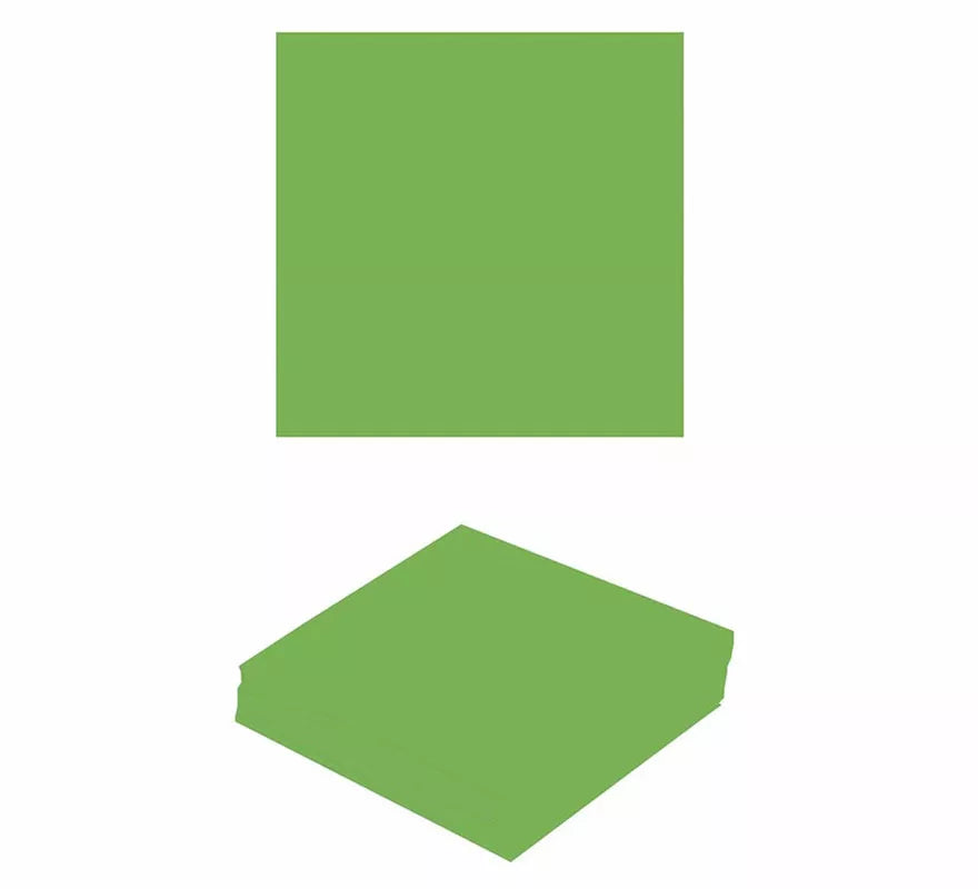Translation missing: es.Pack de 12 Servilletas Neón Verde de 33X33 cm
