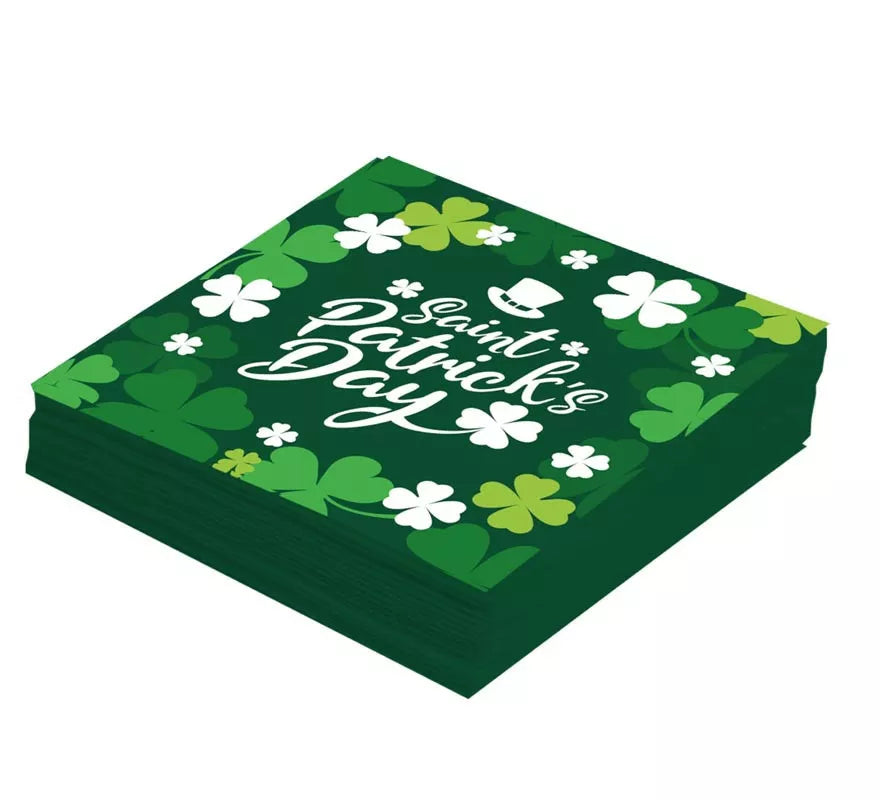 Translation missing: es.Pack de 12 Servilletas San Patricio de 33x33 cm