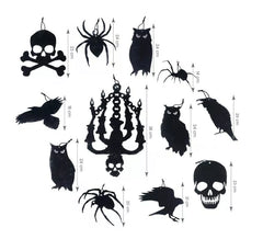 Confezione da 12 sagome per decorazioni di Halloween
