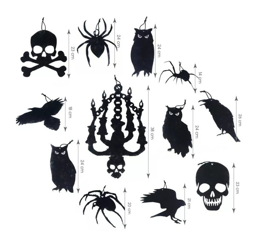 Translation missing: it.Pack de 12 Siluetas Halloween de decoración