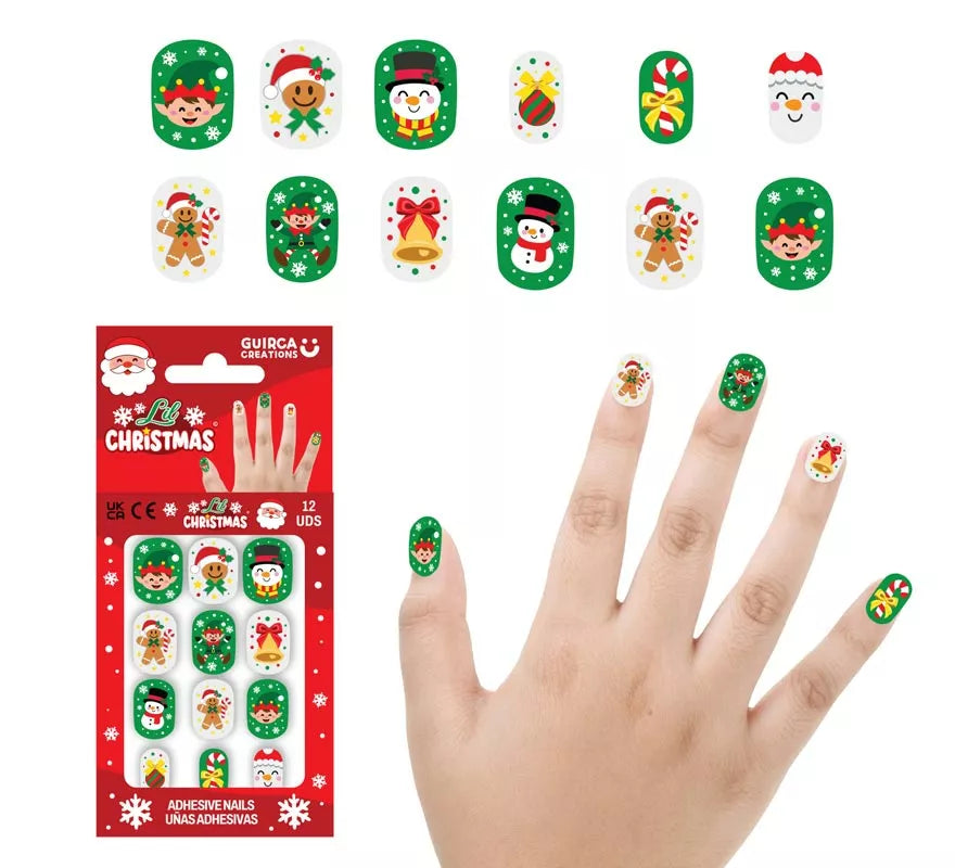 Translation missing: it.Pack de 12 Uñas Adhesivas de Elfos para niña
