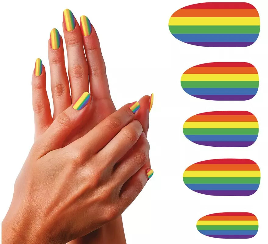 Translation missing: it.Pack de 12 Uñas Arcoíris con Pegamento
